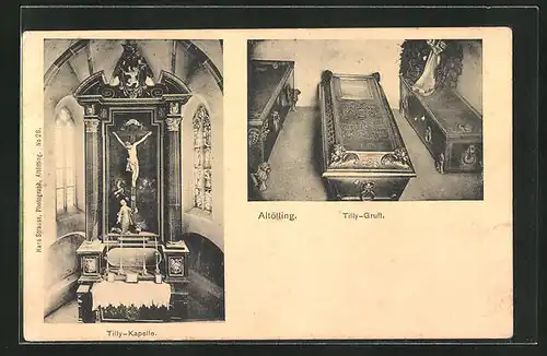 AK Altötting, Tilly-Kapelle, Tilly-Gruft