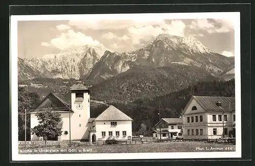 AK Unterstein, Kirche mit Göll und Brett