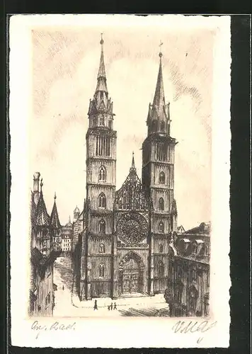 AK Nürnberg, St. Lorenzkirche
