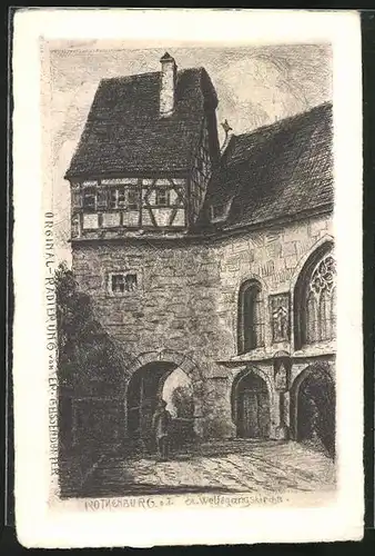 AK Rothenburg / Tauber, St. Wolfgangskirche