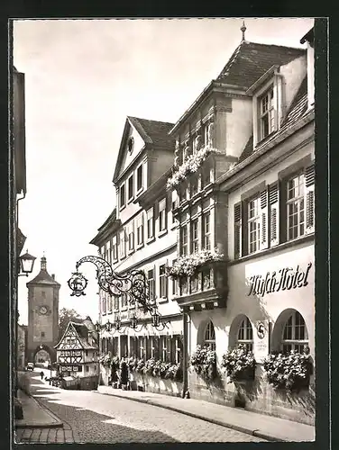 AK Rothenburg / Tauber, Hotel Goldener Hirsch