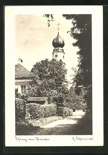AK Ising, Blick auf den Kirchturm