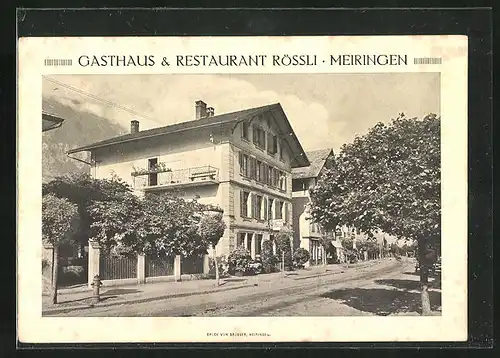 AK Meiringen, Gasthaus & Restaurant Rössli