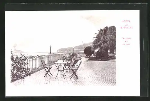 AK Sorrento, Hotel la Terrazza, Terrasse sur la mer
