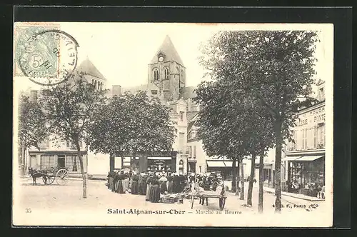 AK Saint-Aignan-sur-Cher, Marché au Beurre