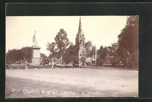 AK Rawal Pindi, Church & Q`S, Statue