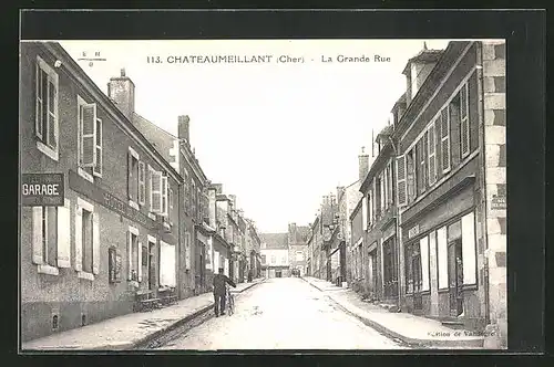 AK Chateaumeillant, La Grande Rue