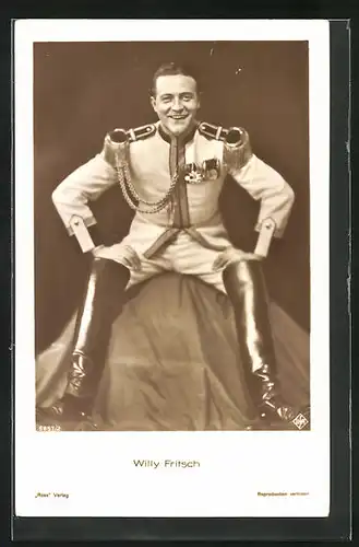 AK Schauspieler Willy Fritsch in Uniform