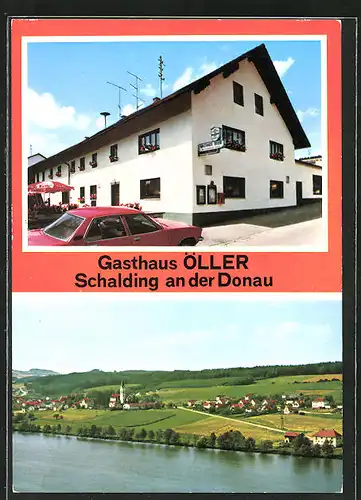 AK Passau-Schalding l. d. Donau, Gasthaus Öller, Teilansicht