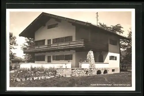 AK Oberammergau, Hotel-Pension Haus Schiedermayr