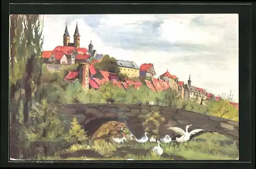 Künstler-AK Fritzlar, Festpostkarte zur 1200 Jahrfeier der Stadt 1925