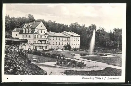 AK Wartenberg /Obby., Kuranstalt mit Fontäne