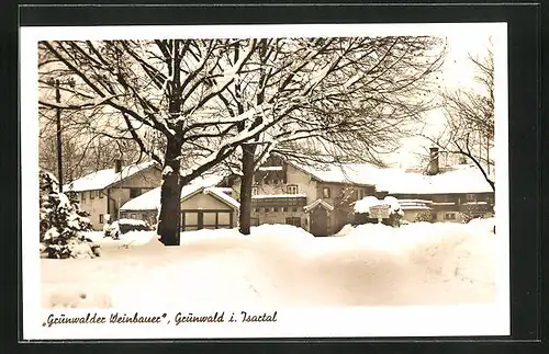 AK Grünwald b. München, Gasthaus Grünwalder Weinbauer