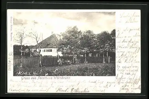 AK Wörnbrunn, Gasthaus Forsthaus