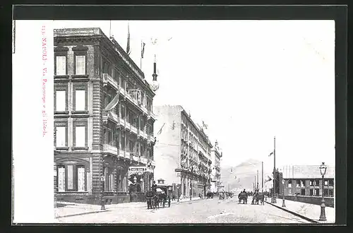 AK Napoli, Via Partenope e gli Hôtels