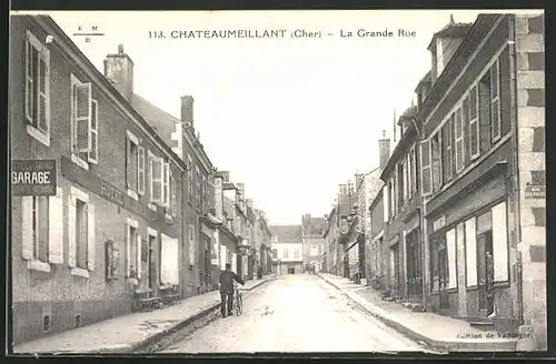 AK Chateaumeillant, La Grande Rue, Hotel du Nord