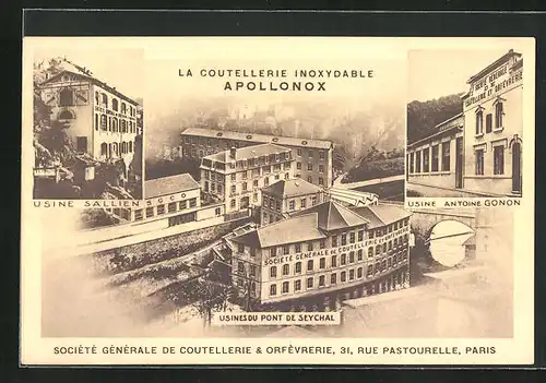 AK Thiers, Société Générale de Coutellerie & Orfèvrerie, Coutellerie Inoxydable Apollonox