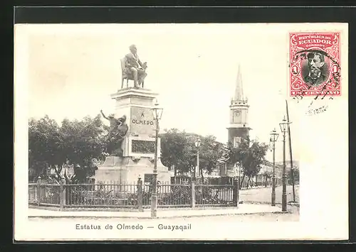 AK Guayaquil, Estatua de Olmedo