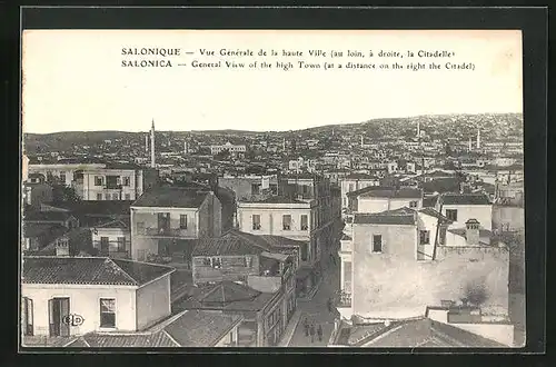 AK Salonique, Vue Générale de la haute Ville