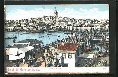 AK Constantinople, Pont de Galata