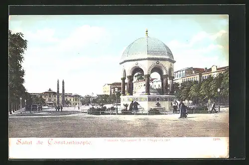 AK Constantinople, Fontaine Guillaume II et l`Hippodrome