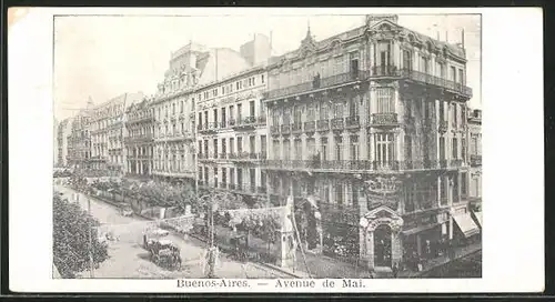 AK Buenos-Aires, Avenue de Mai