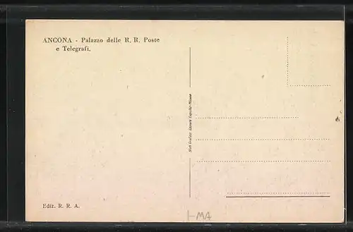 AK Ancona, Palazzo delle R. R. Poste e Telegrafi