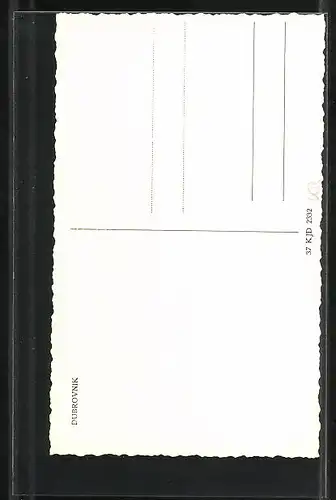 AK Dubrovnik, Gasse in der Stadt