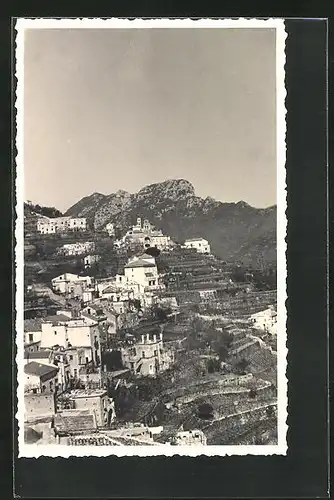 AK Ravello, Ortsansicht aus der Vogelschau
