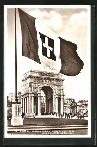 AK Genova, MOnumento ai Caduti Genovesi nella guerra Nazionale