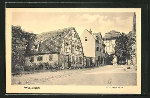 AK Maulbronn, Partie im Klosterhof