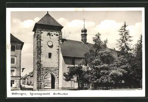 AK Villingen / Schwarzwald, Ortseingang im Sonnenschein