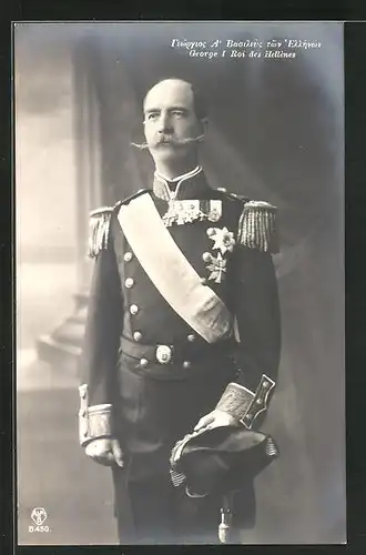 AK George I. König von Griechenland in Uniform