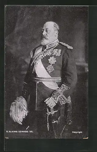 AK König Edward VII. von England in Uniiform