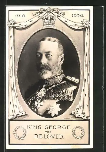 AK Porträt König George V. von England