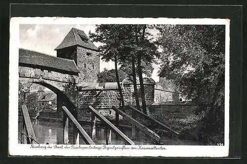 AK Nürnberg, Pegnitzeinfluss am Kasemattentor