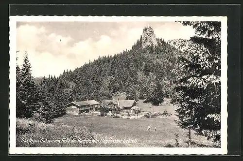 AK Riederstein, Gasthaus Galaun am Fusse des Riederstein