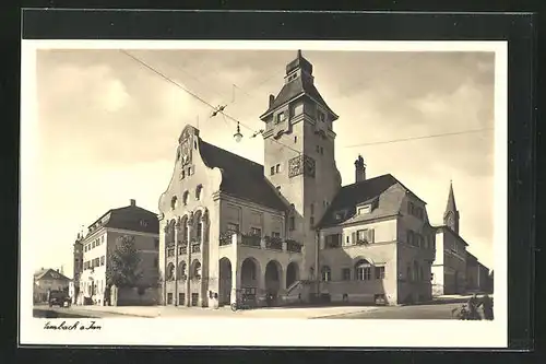 AK Simbach /Inn, Blick auf das Rathaus