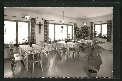 AK Antdorf /Obb., Pension Ursula, Speisesaal