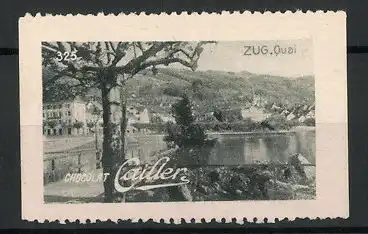 Reklamemarke Zug, Idylle am Quai, Chocolat Cailler, Bild 325