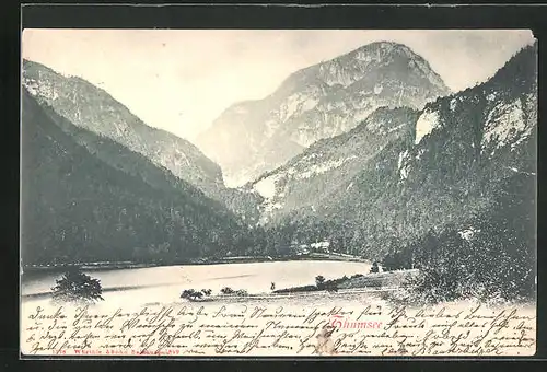 AK Thumsee, Blick auf den See im Tal