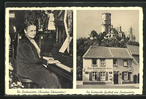 AK bad Godesberg, der historische Gasthof zur Lindenwirtin