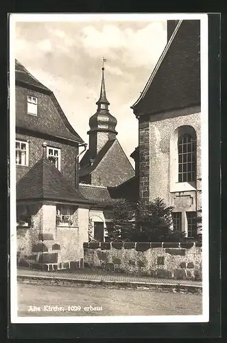 AK Bad Steben / Frankenwald, an der alten Kirche