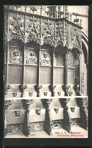 AK Ulm a. D., Münster, Chorgestühl