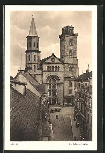 AK Zittau i. Sa., an der Johanniskirche