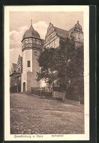 AK Quedlinburg / Harz, Schlosshof