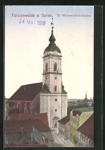 AK Fürstenwalde / Spree, St. Marien-Domkirche