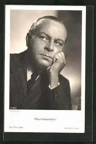AK Schauspieler Paul Hartmann mit nachdenklichem Blick