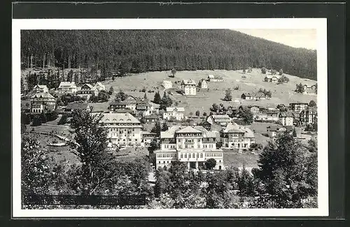 AK Spindelmühle / Spindleruv Mlyn, Panoramablick vom Berg