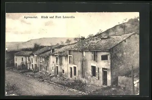 AK Apremont, Blick auf Fort Liouville